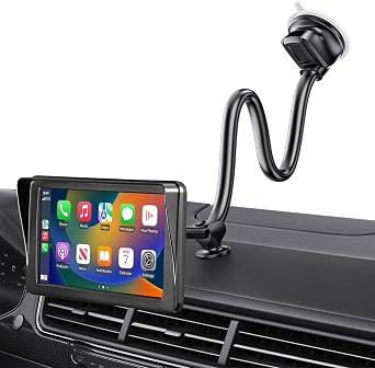1Zero 14-Inch Long Arm Windshield CarPlay Mount for 7-11 Inch Screens & GPS | CarPlay Holder Mount with Flexible & Bendable Strong Suction Cup, Compatible with 7-11 Inch CarPlay Screens & GPS