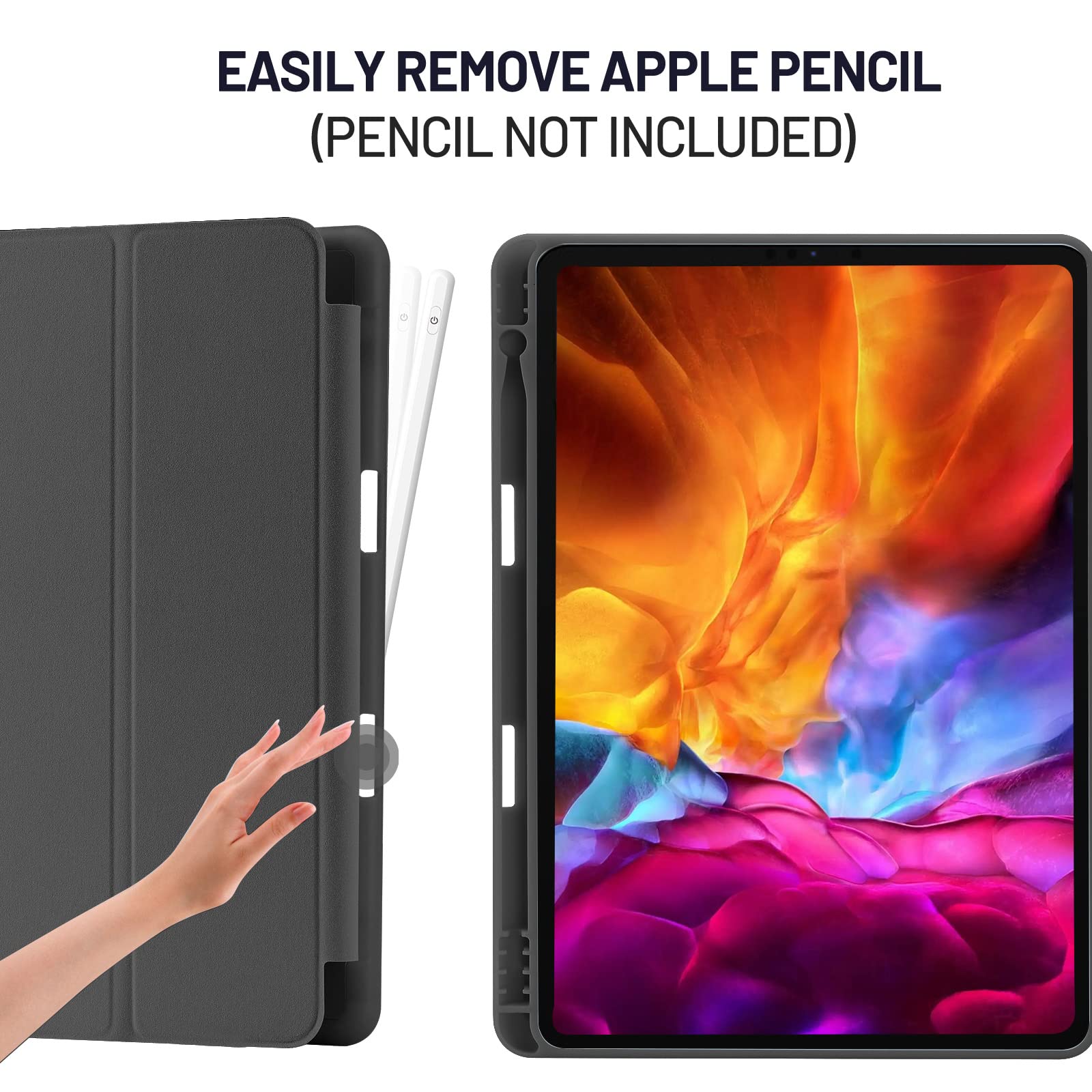 Supveco Custodia Per IPad 9a/8a/7a Generazione 10.2 - Con Portapenna