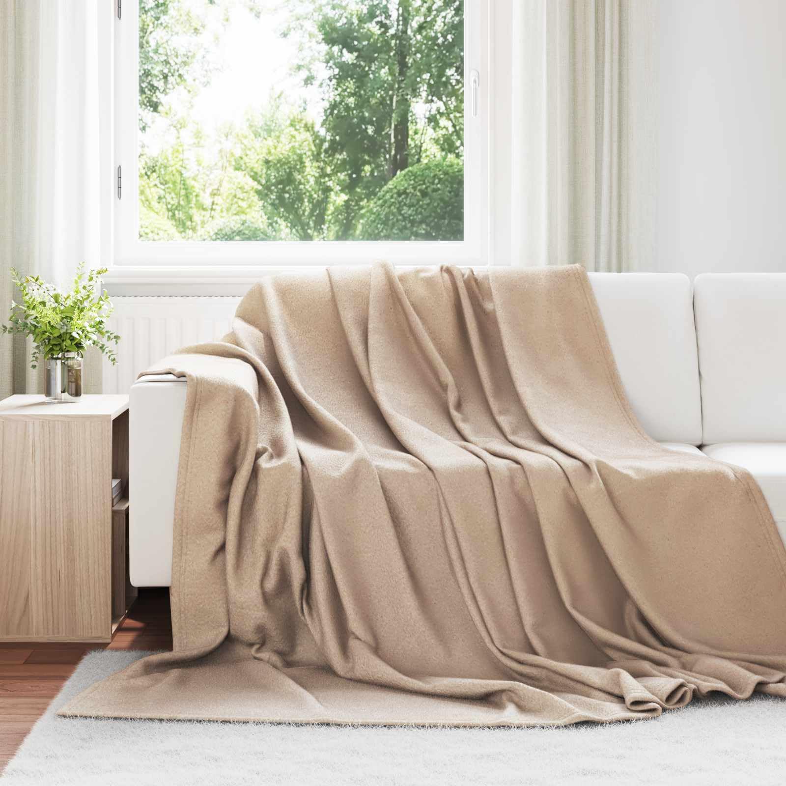 Manta Camel 240 x 220 cm Lana