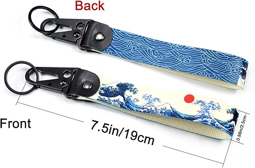 Miniatura 2 de Dsycar - Llavero JDM, llaves para coche y motocicleta, etiqueta de llave para coches JDM, motos, scooter, ATV, UTV Wave