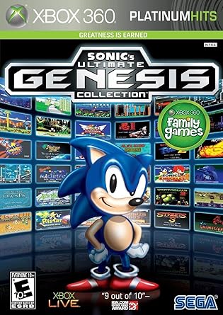 Los servicios de juegos de SEGA no alcanzaron las expectativas 10 71P0 KL1aGL. SY445 Sonics Ultimate Genesis Collection (Platinum Hits) - Xbox 360