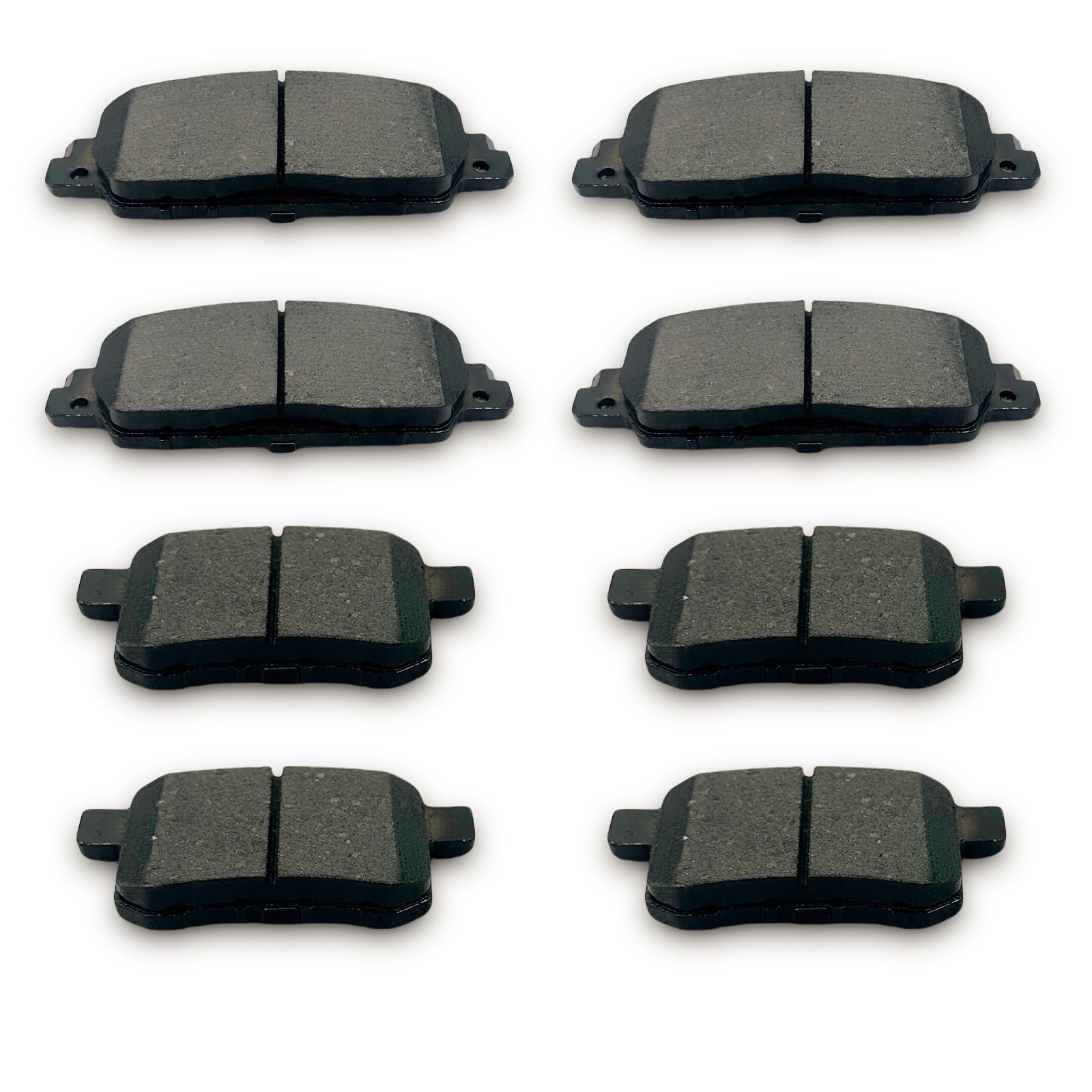 TALAMOYI Front & Rear Ceramic Brake Pads (8 Pcs)
