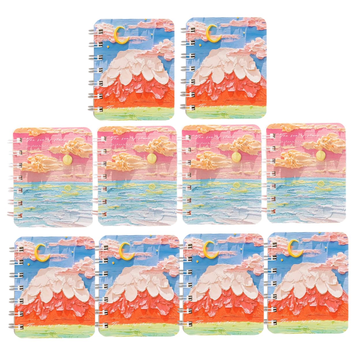 Artibetter 4 Piezas Libretas Espirales Notas Cuadernos de Estudio y Aleatorio Estudiantes y Oficinistas