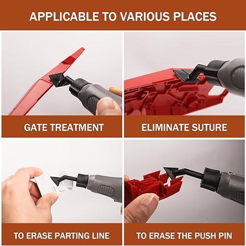 Miniatura 6 de Lijadora de bolígrafo inalámbrica, velocidad variable y carga USB con luz LED, herramienta eléctrica multiusos para lijar, pulido, acabado,