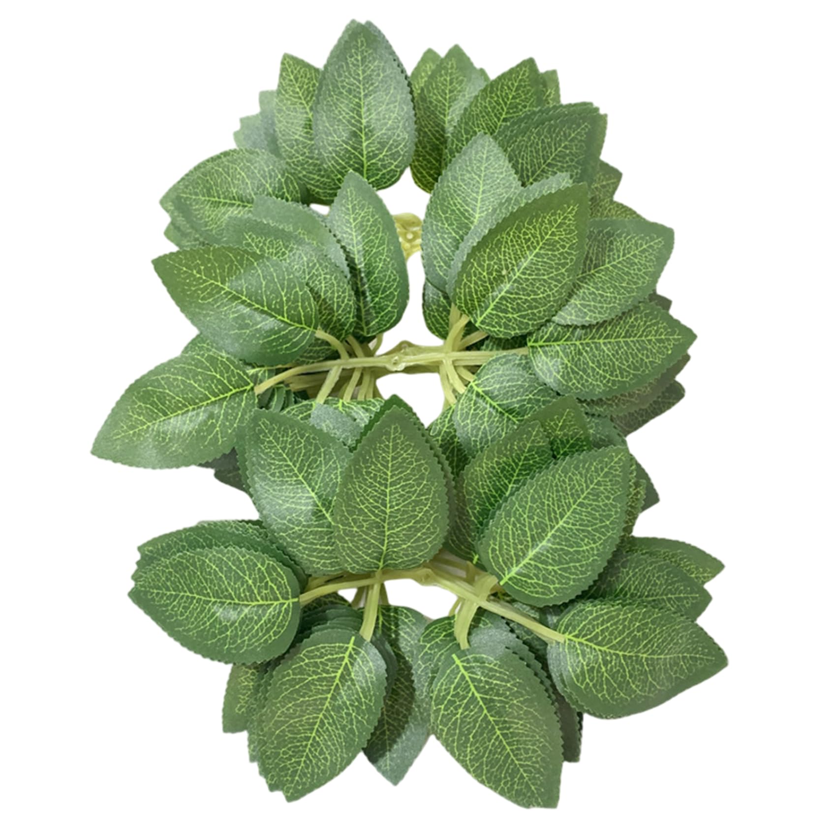 Feuilles artificielles de rose et feuillage artificiel réaliste pour loisirs créatifs