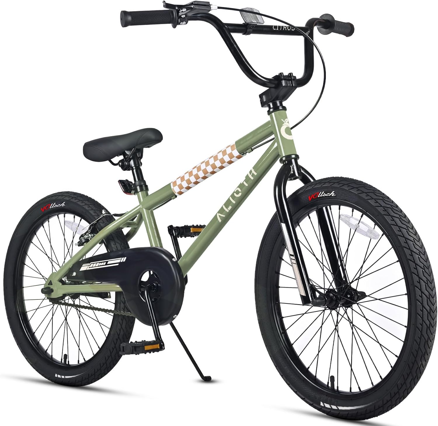 12 14 16 20 inch kids bike bmx style bicycle with training wheels for 2-14 years old toddlers boys girls coaster brake multiple colors sage green 20 inch