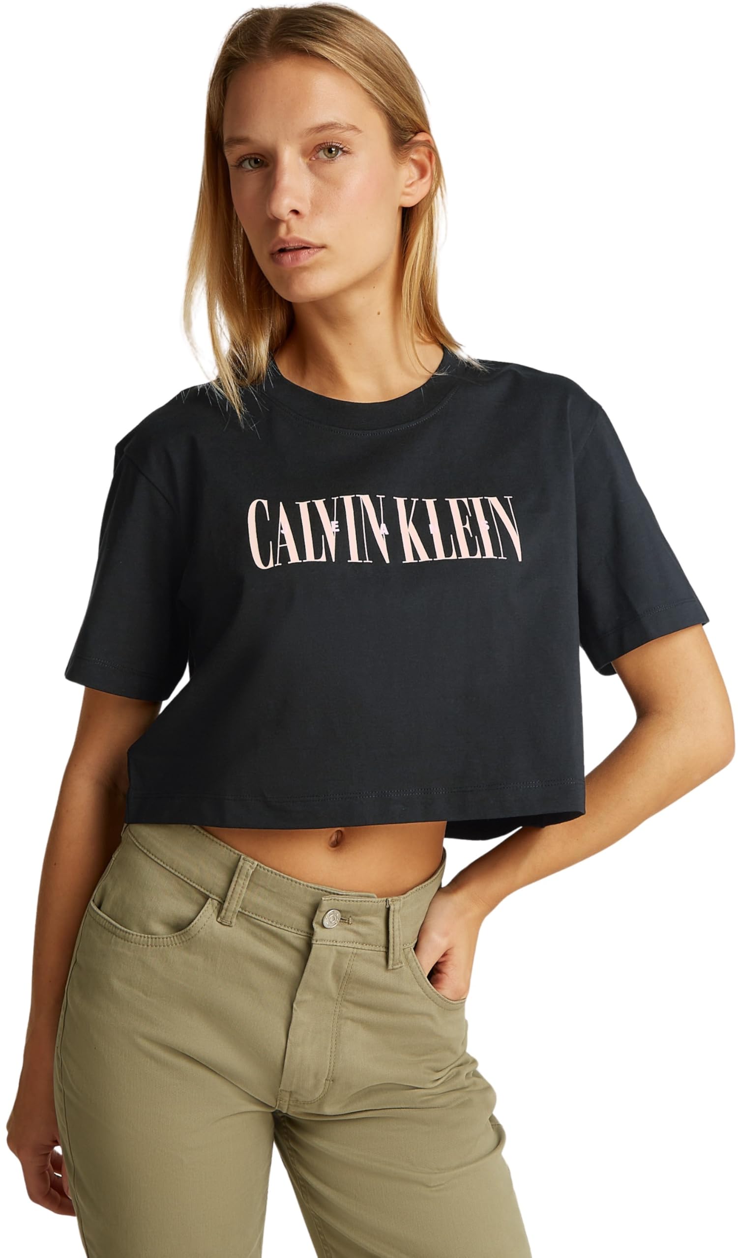VARSITY CALVIN KLEIN BOXY TEE Tişört Kadın