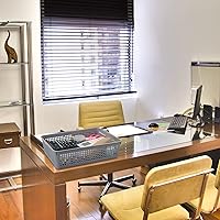 Vista 5 de Bandejas de plástico poco profundas, cesta de almacenamiento de papel de oficina, juego de 6