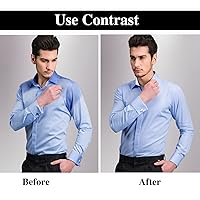 Vista 3 de 2 rollos de protectores de cuello desechables, almohadillas autoadhesivas para el cuello, protector de cuello cómodo, cintas para el cuello