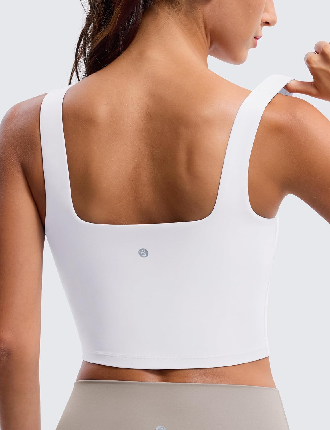 BAYDI Clouduxi Square Neck Sports Bras for Women - Padded Workout Tops with Built-in Bra U Back Gym Yoga Crop Tank Top - Image 2