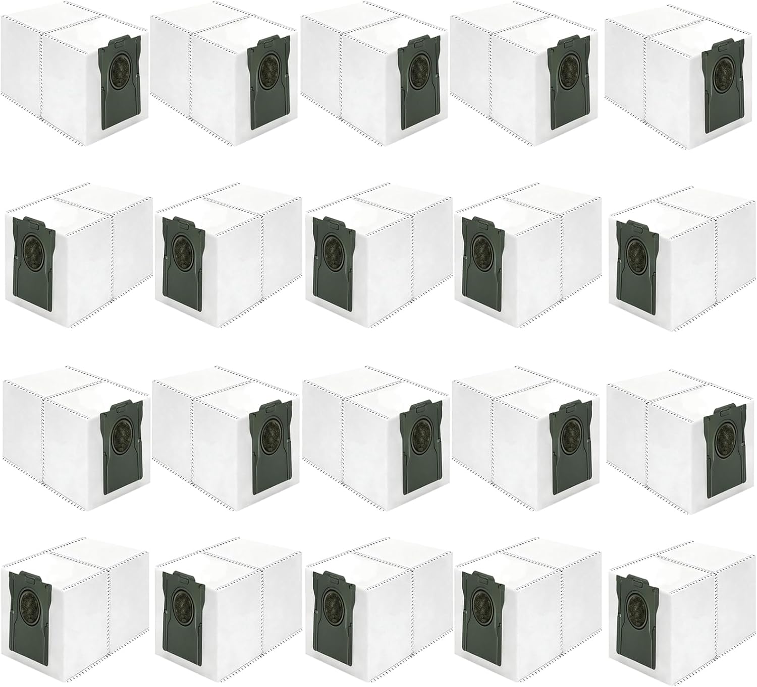 24-Pack Replacement Vacuum Bags for Dreame X50 Ultra/X40 Ultra/X50 Master/ L50 Ultra/L40 Ultra Robot Vacuums, 3.2L Large Capacity Dust Bags