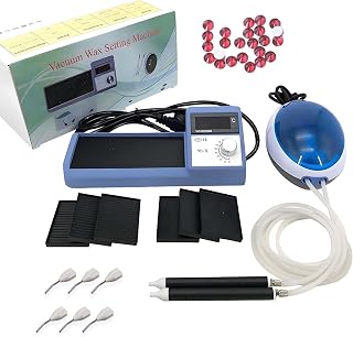 Vacuum Wax Setting Machine Kit - 70W Thermal Stone Setter with Wax Melting Pen, Stone Suction Device, Air Tube, Inlay Plates, Pliers | Max Temp 90°C for Manual Jewelry Wax Casting