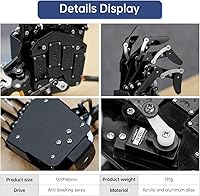 Vista 4 de Robot mano cinco dedos únicamente movimiento Bionic Robot brazo mecánico DIY, mano derecha