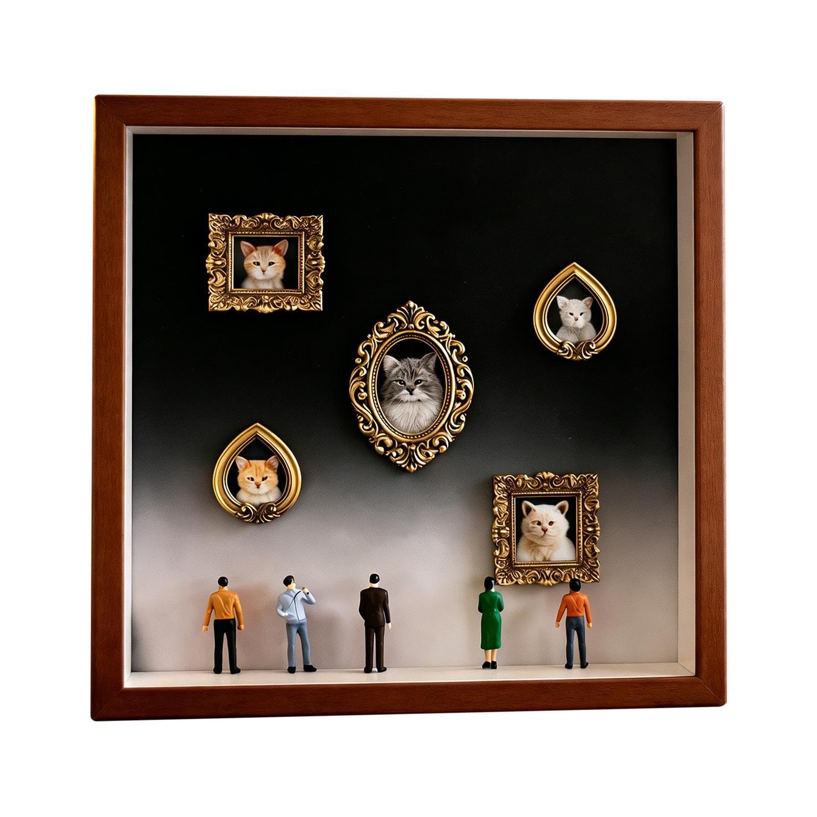 Decoración del museo en miniatura con escaparate acrílico de lujo
