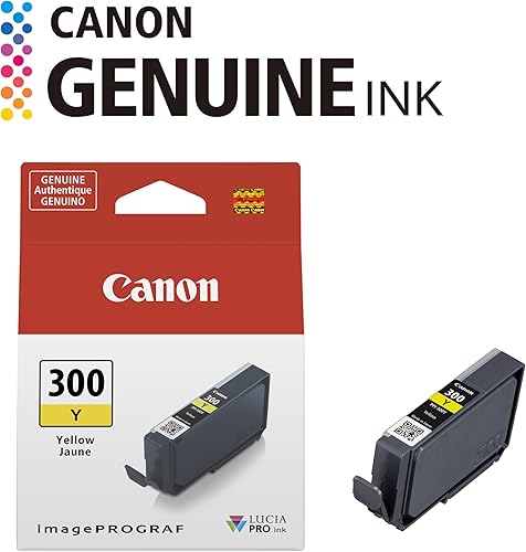 Miniatura 3 de Canon Tinta PFI-300 Lucia PRO, color amarillo, compatible con impresora imagePROGRAF PRO-300 (paquete de 2)