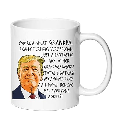 AliCarr Trump Grandpa Coffee Mugs, You are A Great Grandpa Mug, Donald Trump Coffee Mug for Grandpa, Grandpa Gifts from Grandchildren, Birthday Retirement Gifts for Grandfather (Grandpa Gifts)