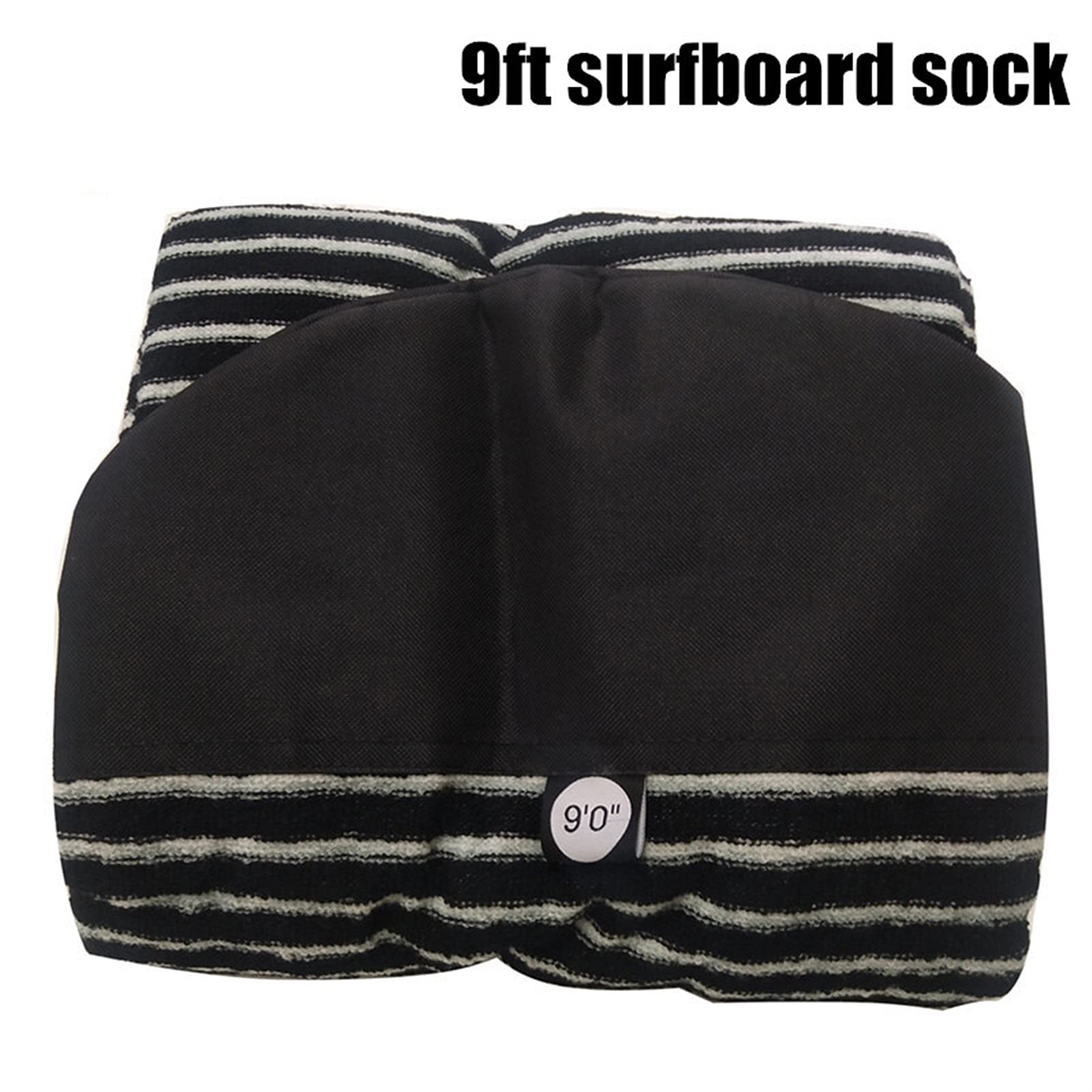9ft Surfboard Sock Surf Board Protective Bag Sock Cover for Skimboard (Color : 9ft White and Black)