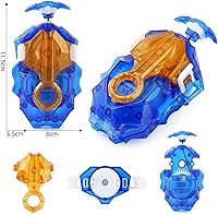 Vista 4 de DYT Battling Tops Burst B 184 Custom Bey Launcher LR Left Right Spin DB Layer System , B 11 Launcher Grip Metal