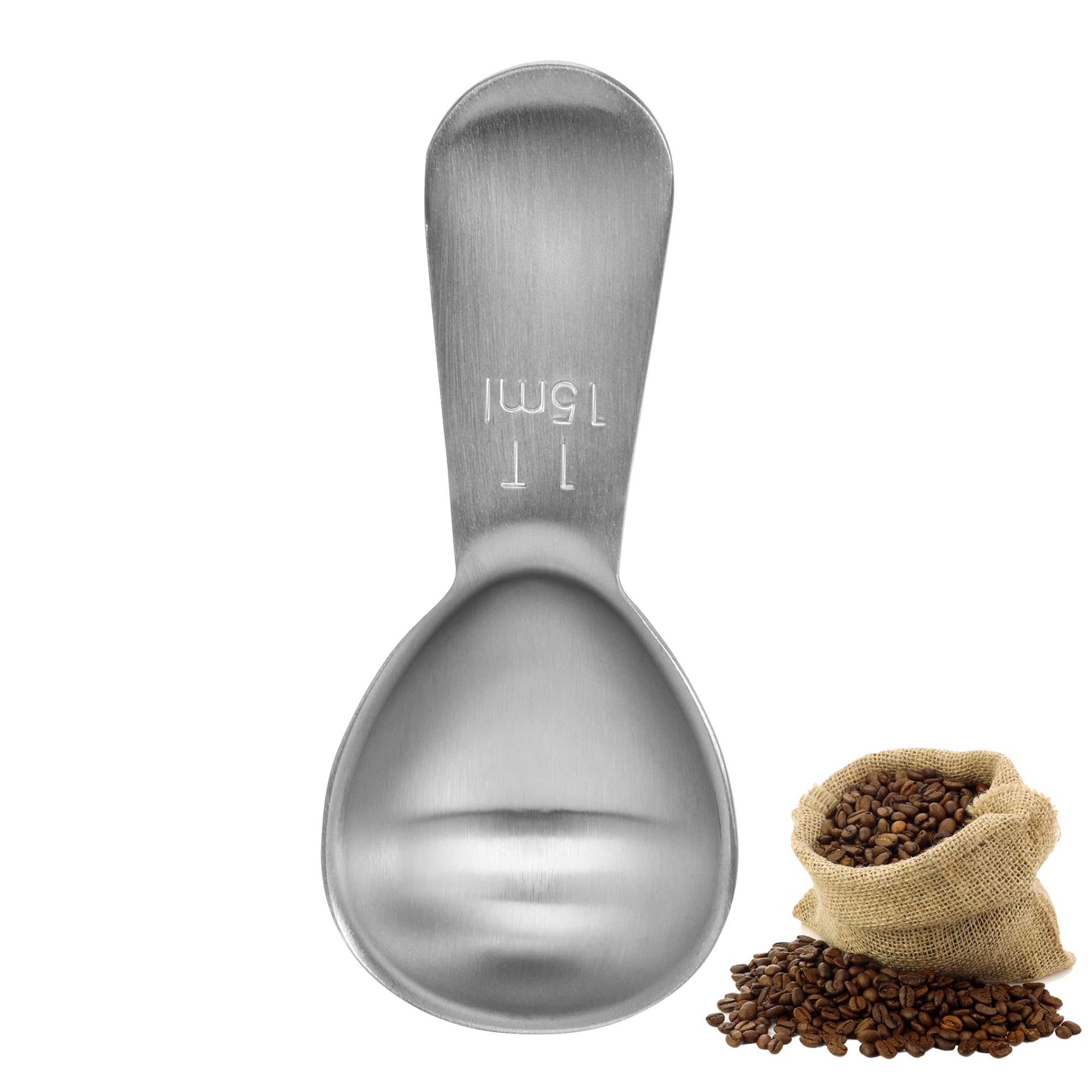 Doosu Coffee Scoop Ground Coffee, 18/8 Stainless Steel Measure Spoon, 1tbsp