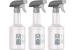 MR.SIGA Premium Plastic Spray Bottles for Cleaning Solutions - 16 oz |...