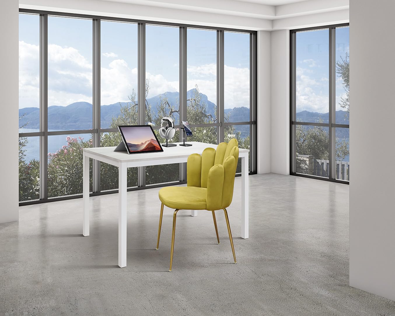 KONTE.DESIGN Ravenna Table, Bois Métal, Chêne Rustique, Unica
