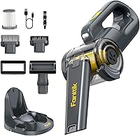 Vista 1 de Fanttik Fold V10 Ultra Deluxe Handheld Vacuum Cordless, 17kPa Suction Power, Charging Base, Pivot Nozzle, Up to 35 Mins Runtime, Smart LED Display