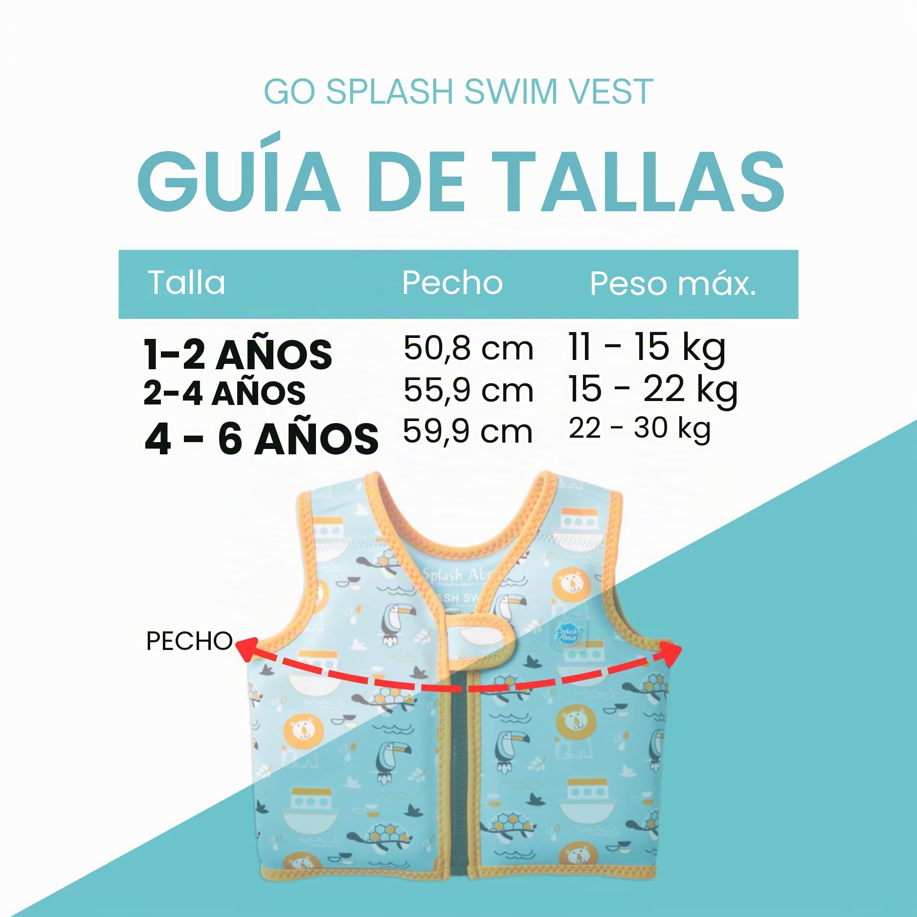 Splash About Splash About Go Splash Chaleco de Natación - Chaleco de natación Bebé-Niños