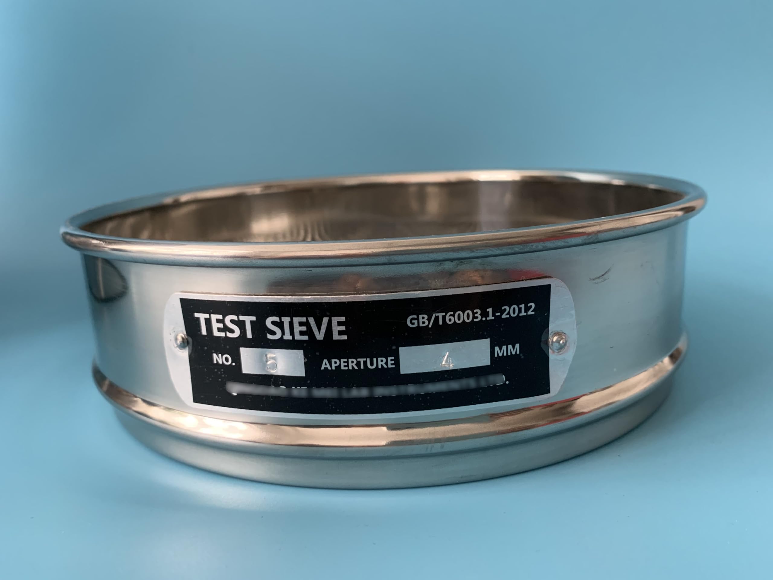 sito mikronowe ze stali nierdzewnej, Sito laboratoryjne, ekonomiczne sito testowe, rozmiar oczek SS20#10/2 mm, średnica 8"/20 cm(#8/2.36mm)