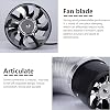 Axial Duct Fan Diameter 150 mm Exhaust Fan Supply Air/Exhaust Air 25 W for Bathroom Toilet Kitchen Greenhouse Tent Garage (150 mm Black)
