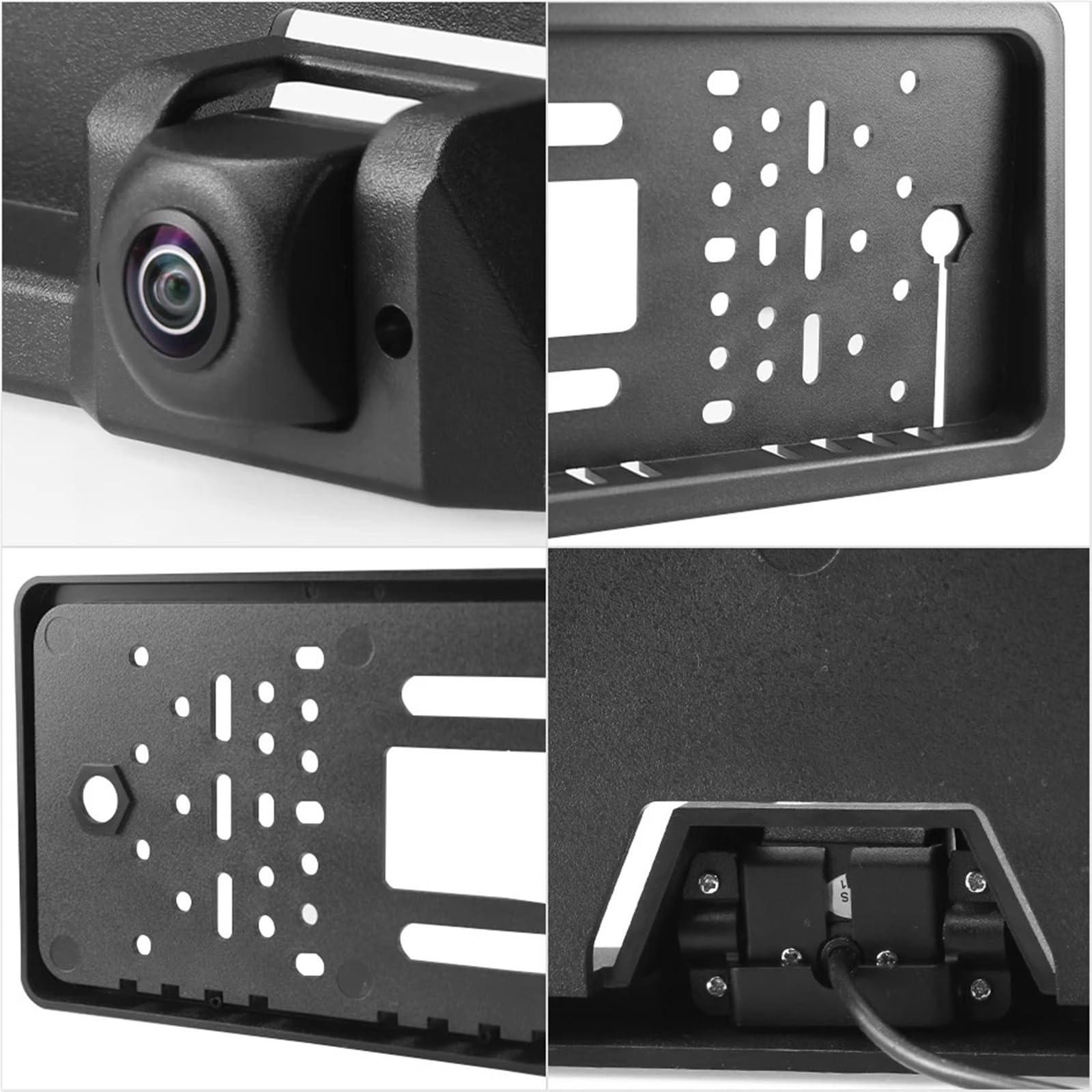 Fotocamera panoramica 170 gradi 1920x1080P AHD EU per auto europea per Vista posteriore Numero per targa Telaio Telecamera Fisheye Visione notturna(E-AHD1080P-175deg)