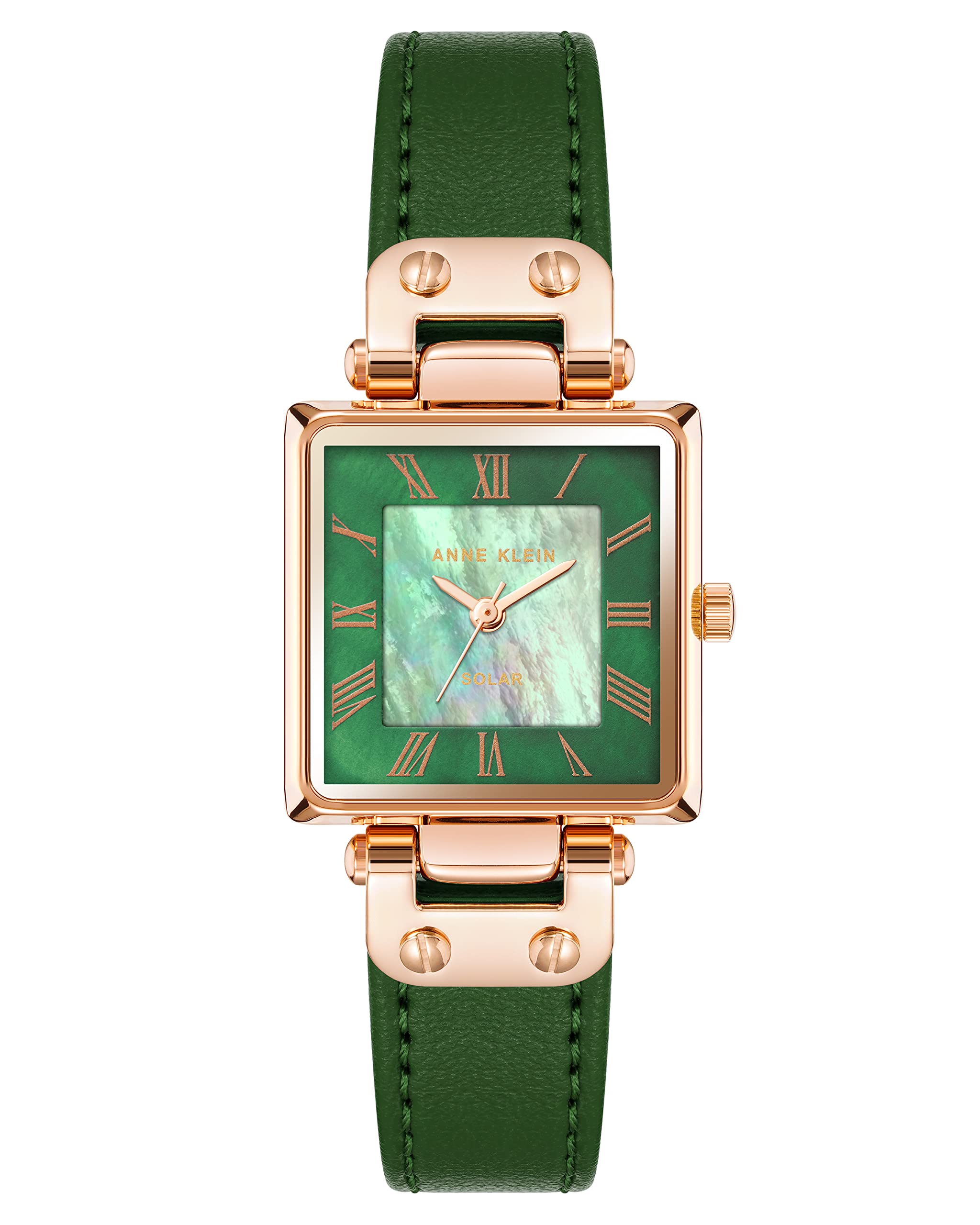 Anne KleinConsider It Women's Apple Peel Leather Strap Watch, AK/3896