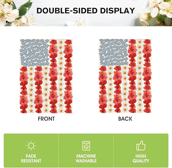 Bandera de Jardín Patriótica Americana AVOIN colorlife 28x40 Pulgadas miniatura 6