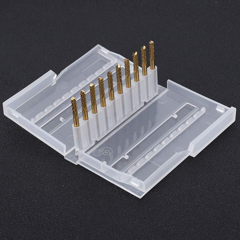 10 Frese In Carburo Di Tungsteno 3.175x1mm - Per CNC, Legno E Metalli | Rivestite In Titanio - Foto 11