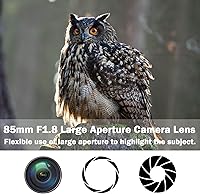 Vista 6 de Objetivo retrato de 85mm f1.8 - Objetivo E Mount para Sony, enfoque manual (MF) para Sony A7C A7R A7S A7 A9 A6700 A6600 A6500 A6400 A6300 A6100