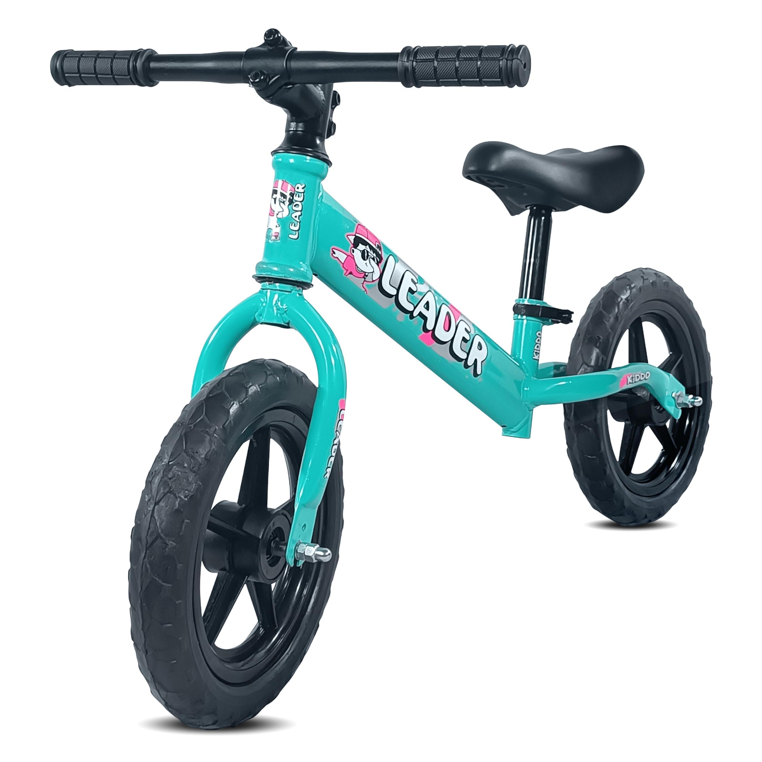 Leader Kiddo Balancing Cycle for Kids Ages 1-4 | Lightweight, Pedal-Free Design for Effortless Fun | Adjustable Seat for Growing Toddlers | Perfect Learning Bicycle for Boys and Girls (SEA Green)-image-17