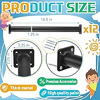 Vista 2 de Dunzy Paquete de 12 Barras para Monkey Bars Accesorios para Columpios Varillas Peldaños de Escalera para Juegos Kit de Herrajes Barras de Mono