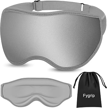 Fygrip 3D Eye Mask Sleep Mask for Men & Women, Grey