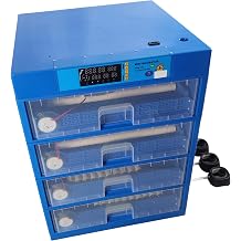 Electric Incubator Automatic Incubator for Hatching 256 Eggs with 4 Drawers Multifunctional Screen for Chickens Ducks Geese Pigeons Pheasants Automatic Watering and Turning 80W