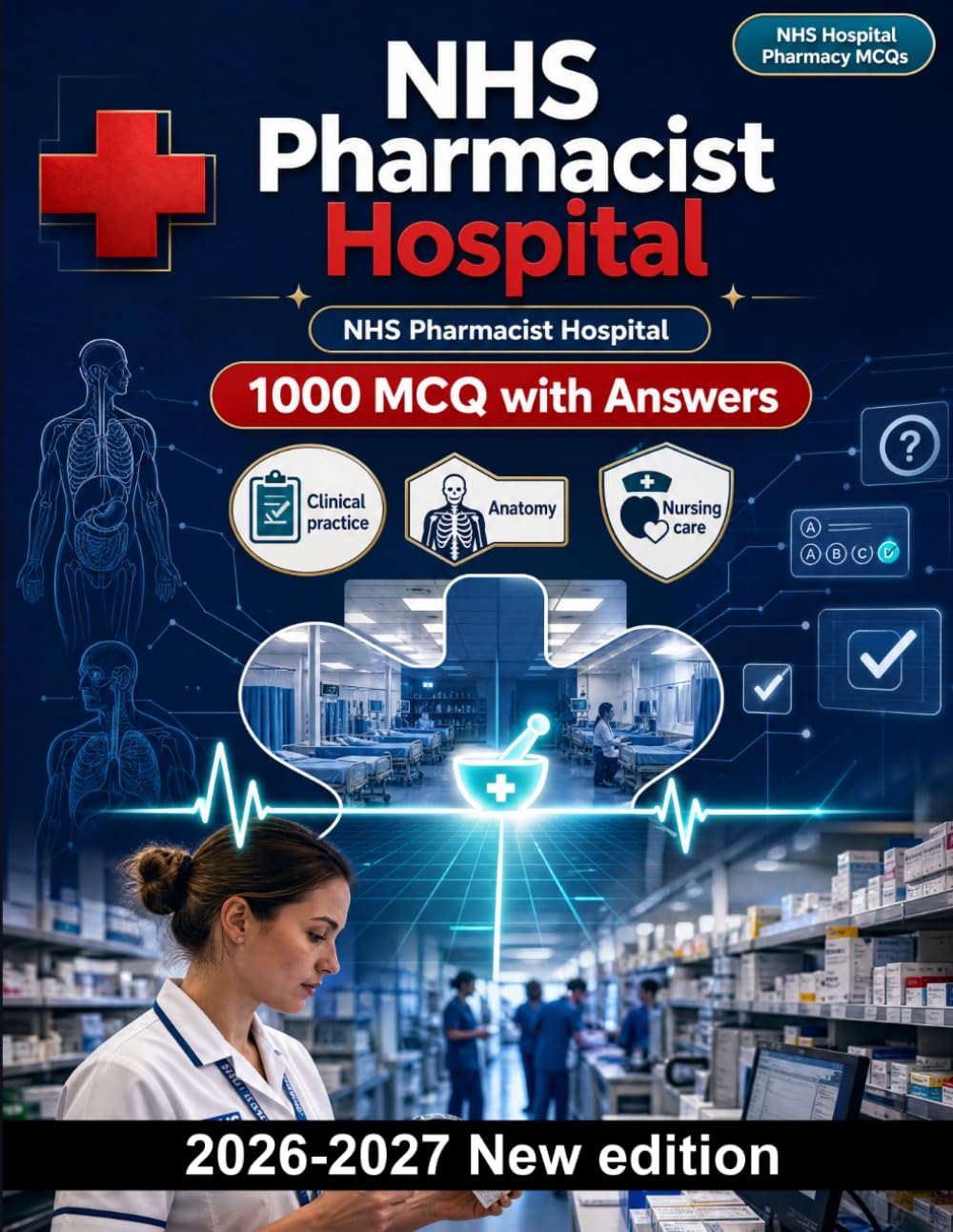 NHS Pharmacist Hospital : 1000 MCQ with Answers: Clinical pharmacology, medication safety, antimicrobial stewardship and renal dosage assessment for professional board revision