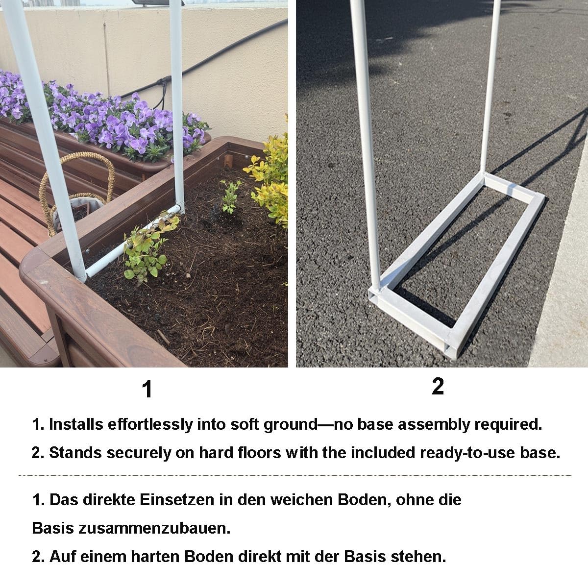 Arco per Rose Rampicanti 260 280 240 180 120 400 cm, Supporto in Metallo con Base Pergolato da Giardino per Interni ed Esterni, Resistente Arco di Nozze(Black,280 x 250 x 40 cm)
