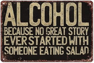 Alcohol Cheers Interesting Metal Sign For Home Bedroom Bar Office Wall Decoration Measures 12x8 Inch