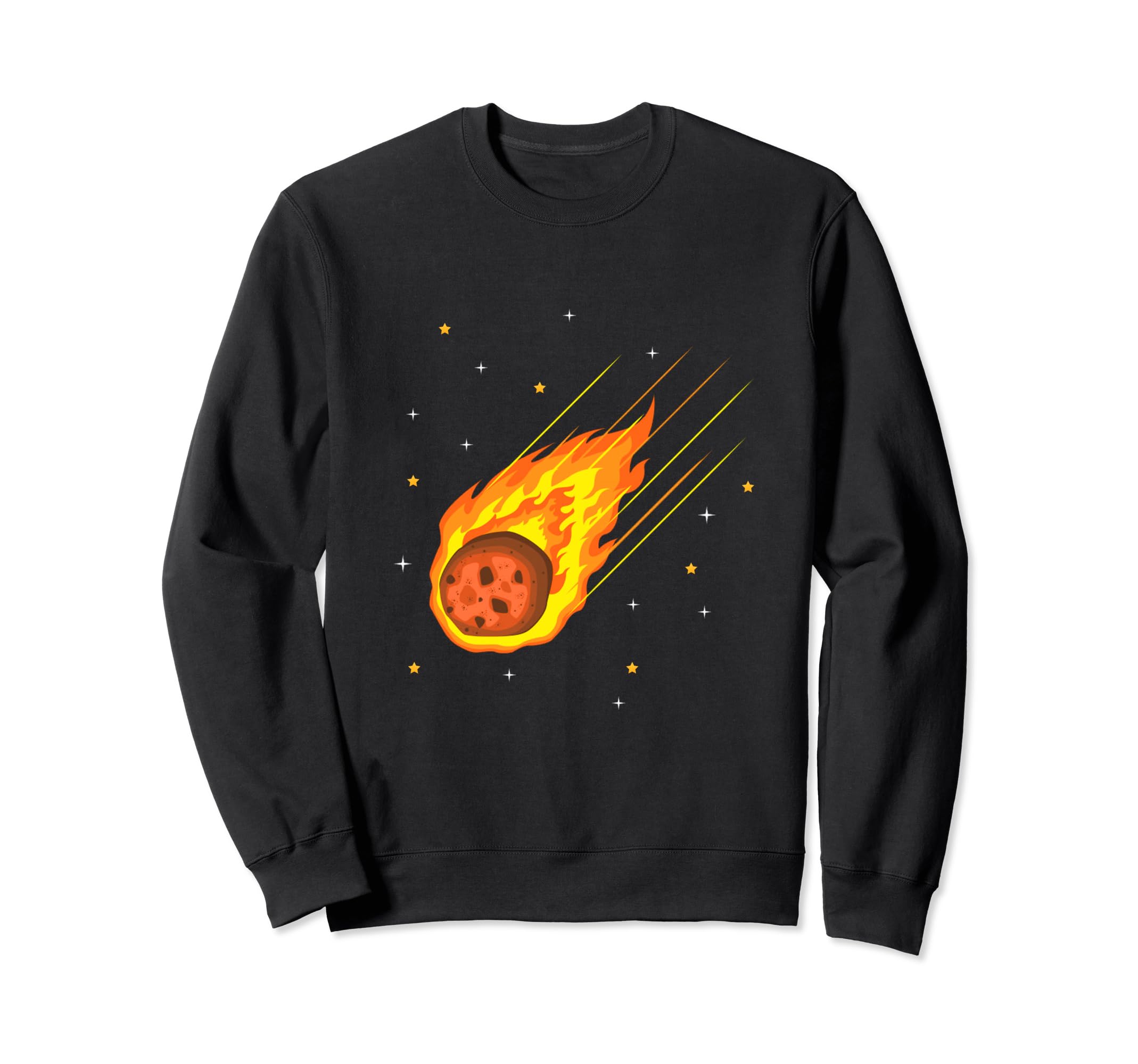 Meteorite Asteroid Comets Meteor Shower Space Meteors Sweatshirt, Black