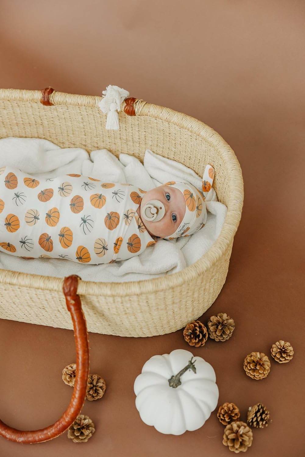 Copper Pearl Baby Swaddle Blanket - Premium Knit Baby Blanket, Large Soft Stretchy Receiving Blankets for Baby Boy and Girl, Swaddles for Newborn, Infant, and Toddler (Karver) - Image 6
