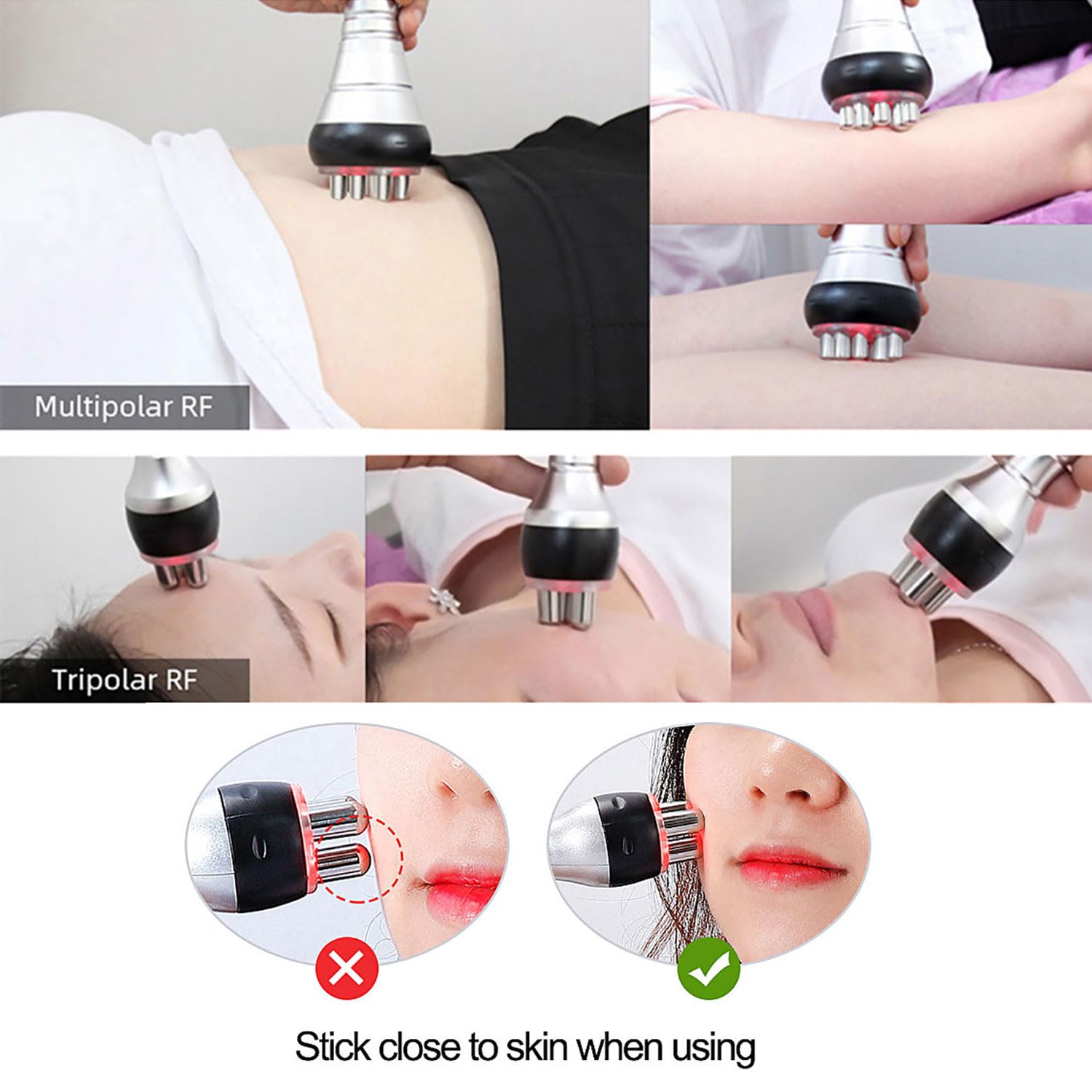 Máquina de Radiofrecuencia Facial Reafirmante Tripolar y Hexapolar, Dispositivo Antiarrugas Lifting para Rostro, Masajeador de Belleza Profesional para Uso En Hogar