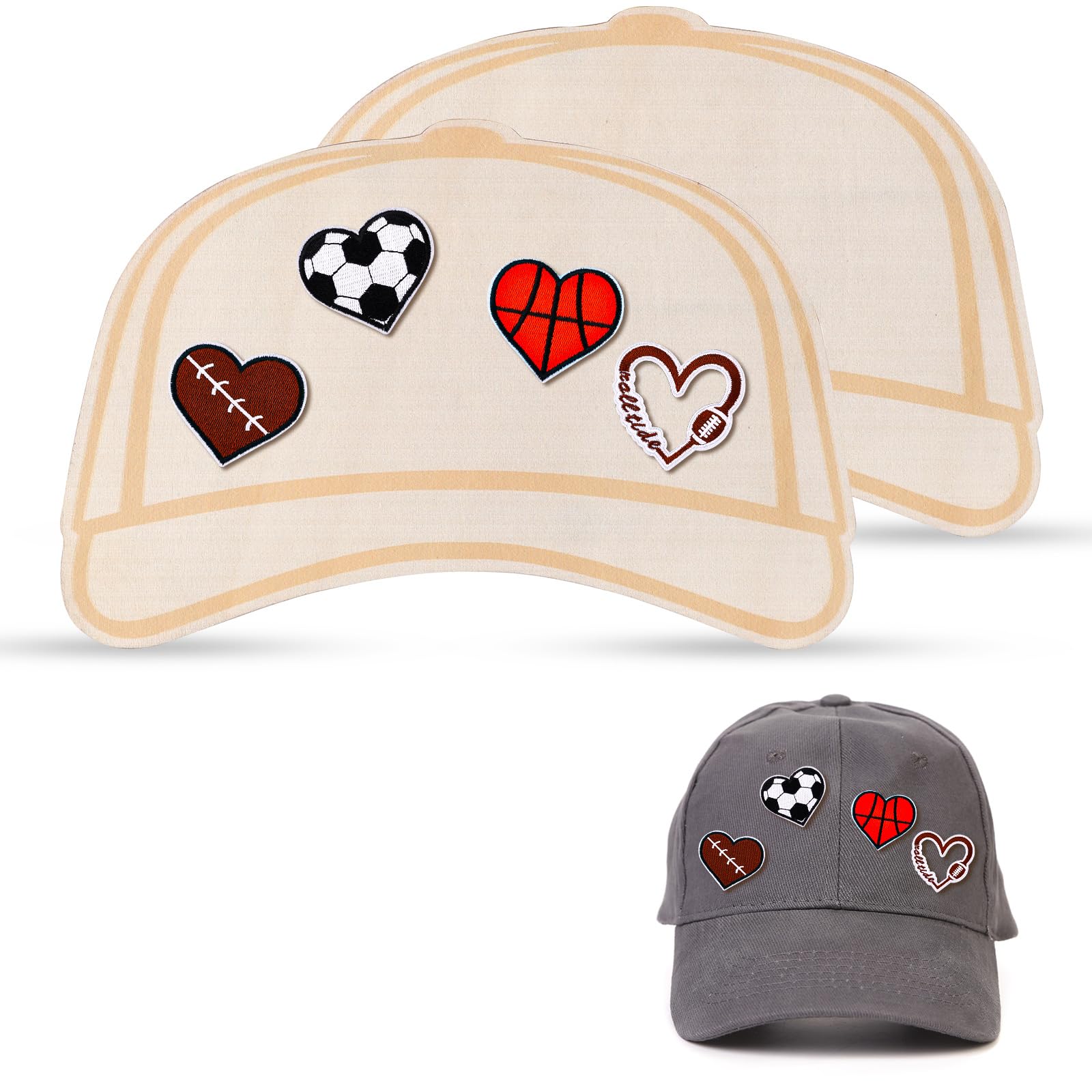 Palette de modèle de chapeau de camion en bois pour patchs de casquette x2