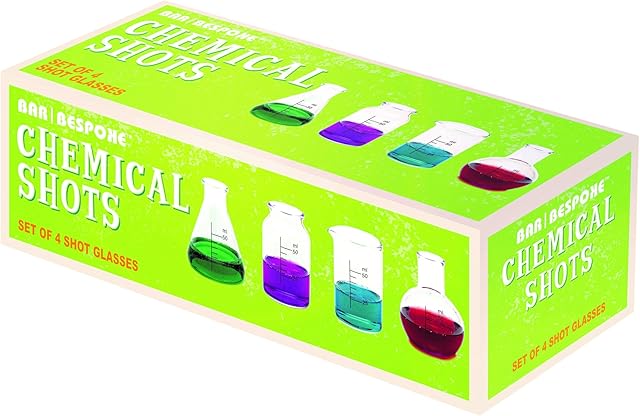 Bar Bespoke Zestaw 4 okularów chemicznych, 50 ml