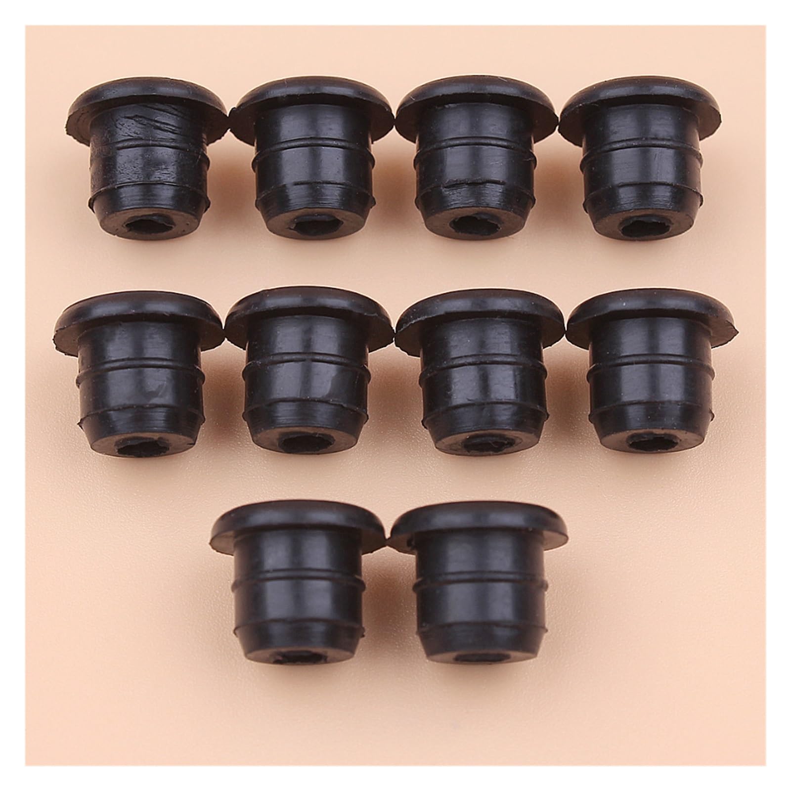 10pcs Protecting Bush Rubber Protector Kit for Chainsaw 2500 25cc for Zenoah for Komatsu G2500 Small Gasoline Saws Spares