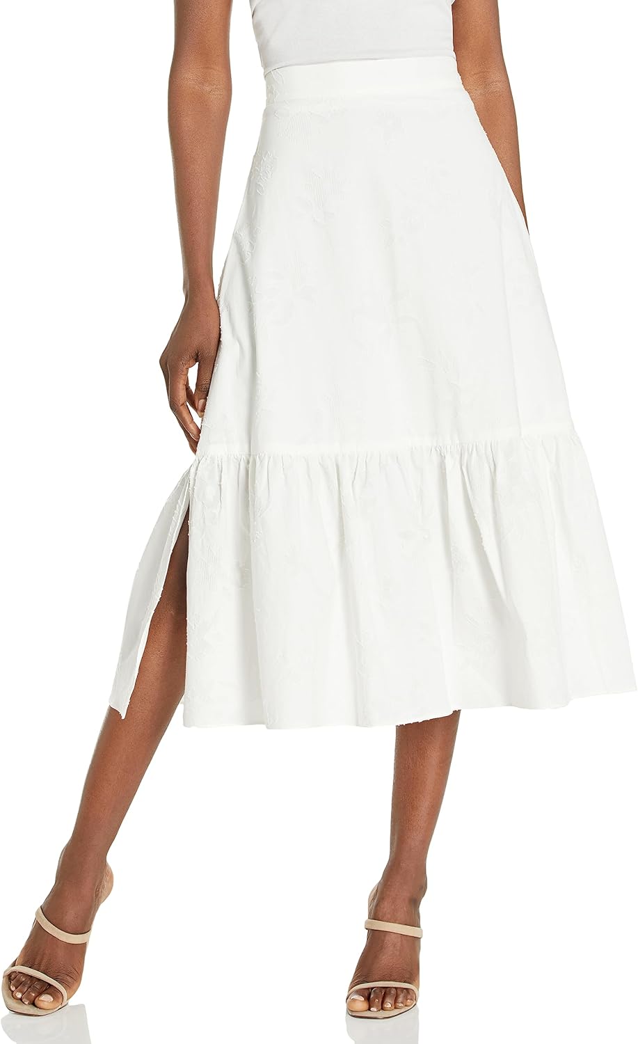 Club Monaco Women's Tiered Jacquard Skirt