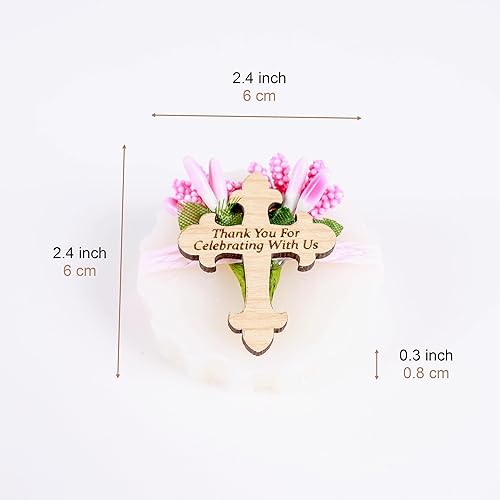 Miniatura 3 de HTF Pack of 10 Baptism Gifts for Girl, Baptism Favors, Handmade Scented Vega Mini Soap, 1st Communion Gifts, Christening Gifts for Boys, Bautizo