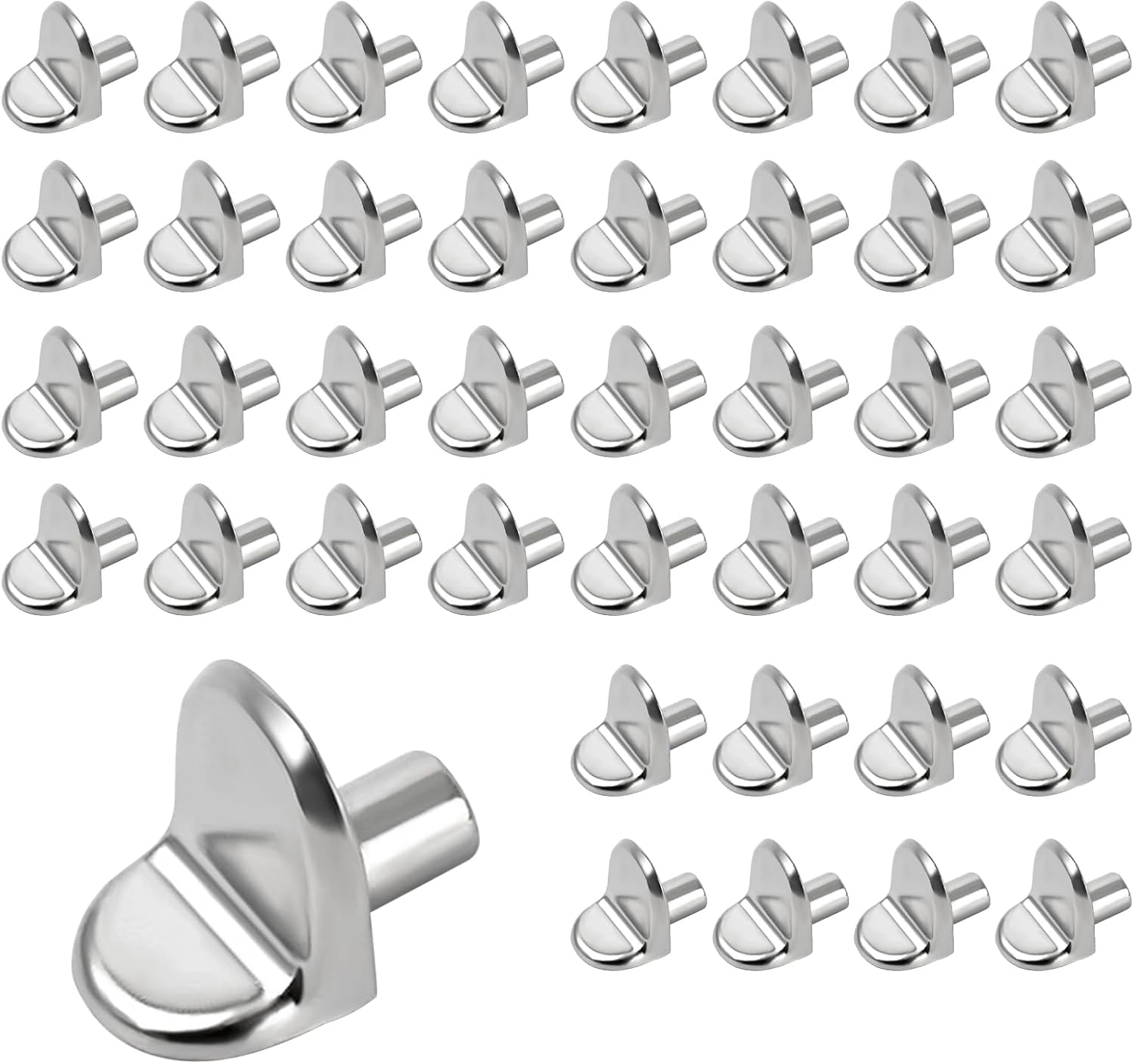 Shelf Support Pegs 5mm, 40pcs Kitchen Cupboard Shelf Pins Supports Pegs